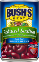 BUSH'S BEST Reduced Sodium Dark Red Kidney Beans