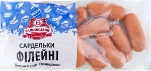 Сардельки Бащинский Филейные 1с газ/уп