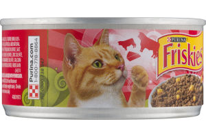 Purina Friskies Tasty Treasures Cat Food Beef & Liver Dinner With Cheese Pate