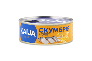 Скумбрія в олії Kaija з/б 240г