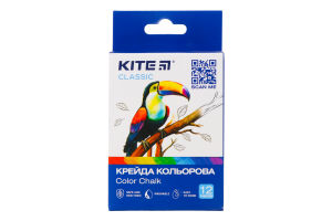Крейда кольорова №K-075 Classic Kite 12шт