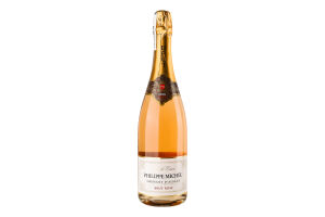 Вино игристое 0.75л 12% розовое сухое Brut Rose Cremant D'Alsace Philippe Michel бут