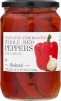 Roland Marinated Fire Roasted Whole Red Peppers with Garlic