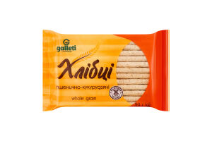 Хлібці хрусткі пшенично-кукурудзяні 90г Galleti
