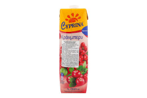 Напій соковий Журавлина 1л т/п Cyprina