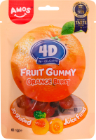 Цукерки Amos Апельсин 4D желейні