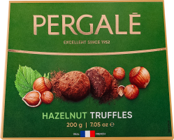 Конфеты трюфельные со вкусом лесных орехов Pergale к/у 200г
