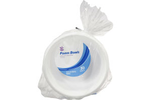 Ahold Foam Bowls Extra Thick & Strong - 30 Bowls