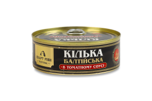 Килька балтийская в томатном соусе стерилизованная Traditional Craft Fish ж/б 240г