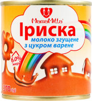 Молоко сгущенное 6% вареное с сахаром Ириска Mama Milla ж/б 370г