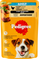 Корм консервований повнораціонний для дорослих собак З куркою та овочами в соусі Pedigree д/п 100г