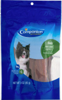 Companion Jerky Strip Dog Treats Duck