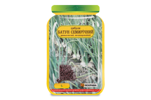 Насіння Цибуля Батун семирічна інкрустоване 1г Яскрава