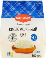 Сир кисломолочний 9% РадиМо м/у 350г