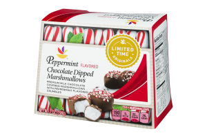 Ahold Peppermint Chocolate Dipped Marshmallows