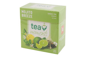 Чай зеленый байховый Mojito Breeze Tea Moments к/у 20х1.7г