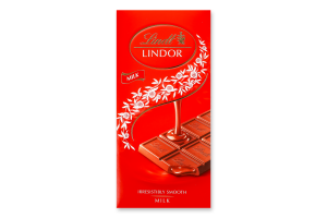 Шоколад молочный Lindor Lindt к/у 100г