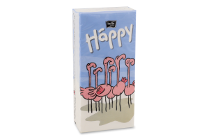 Хустинки носові паперові Хеппі 3шари 9шт Белла Бебі