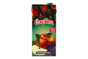 Напиток сокосодержащий мультивитаминный с мякотью Соковита т/п 0.95л