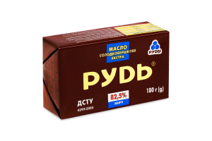 Масло сладкосливочное 82.5% Экстра Рудь м/у 180г