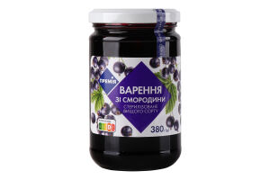 Чорна Смородина варення упак., 0,380 Премія