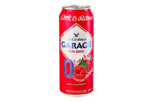 Пиво специальное 500мл безалкогольное пастеризованное Taste Raspberry Fun Zero №0 Seth&Riley's Garage ж/б