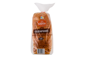 Хлеб нарезной из пшеничной муки формовой Пшеничный Рум'янець м/у 600г