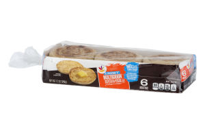 Ahold Light Multigrain English Muffins - 6 CT