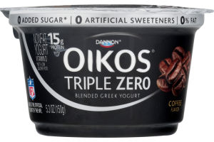 Dannon Oikos Triple Zero Nonfat Blended Greek Yogurt Coffee