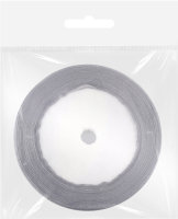 Стрічка д/подарунків мікс срібних тонів №179/36/59/3 сатин 1,2см*22м