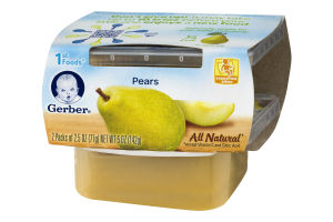 Gerber All Natural 1st Foods Pears - 2 PK