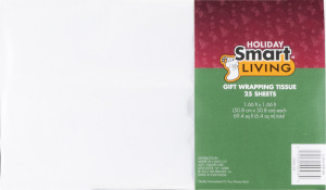Holiday Smart Living Gift Wrapping Tissue Sheets - 25 CT