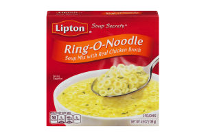 Lipton Soup Secrets Ring-O-Noodle Soup Mix With Real Chicken Broth - 2 CT