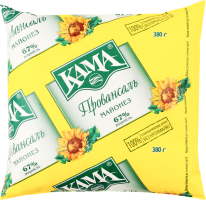 Майонез Провансаль 67% 380г п/е Кама