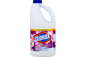 Clorox Splash-Less Bleach, Fresh Meadow Scent, 55 Ounces