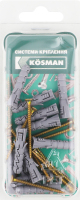 Дюбель з шурупом Ф06+340 12шт блістер Косман