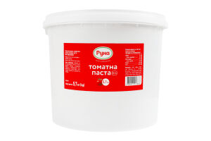 Паста томатная 25% пастеризованная Руна ведро 5.7кг