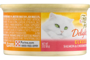 Fancy Feast Delights Cat Food Classic Salmon & Cheddar
