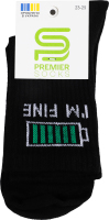 Шкарпетки Premier socks Bye-I'm fine чорний р23-25