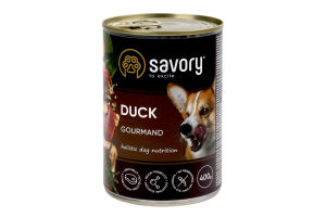 Корм консервированный Duck Gourmand Savory ж/б 400г