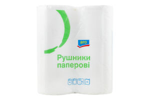 Полотенца бумажные 2-х слойные aro 4шт