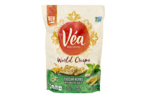 Vea World Crisps Tuscan Herbs With Roasted Garlic Crackers