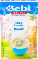 Каша молочна суха для дітей від 6міс швидкорозчинна 7 злаків Bebi Premium д/п 200г