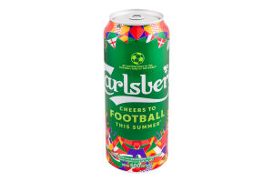 Пиво 500мл 5% світле пастеризоване Carlsberg з/б