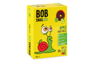Конфеты фруктовые натуральные Яблоко Roll Bob Snail к/у 10х10г