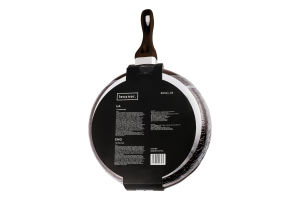 Сковорода Chocolate Line литий алюміній протипригарне покриття з кришкою 28см Lessner