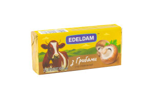 Сыр плавленый 20% С грибами Edeldam м/у 64г