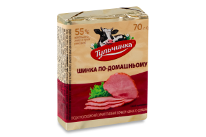 Продукт сирний 55% молоковмісний плавлений Шинка По-домашньому Тульчинка м/у 70г