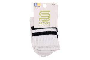 Шкарпетки Premier socks Економ вис мал білі р18-20