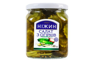 Салат з огірків пастеризований Ніжин с/б 480г